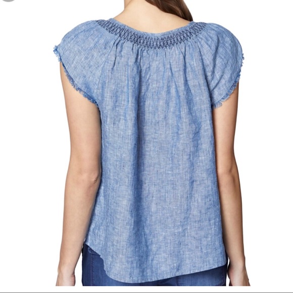 Sanctuary “Girly Vintage” Chambray Top EUC - Picture 2 of 7